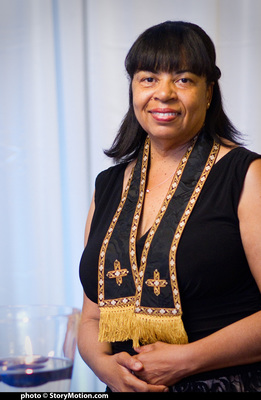 Our officiant Rev. Mavis Prince