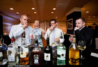 David, Real Girl Kris, Jeff & Colin. Kris is REALLY into the limes.