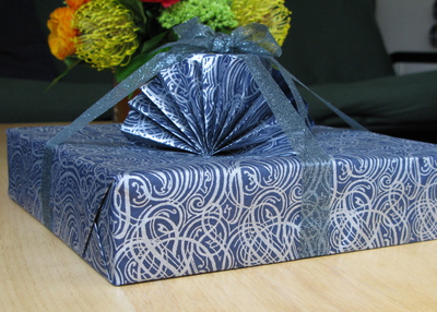 Maria's gift was wrapped so beautifully!