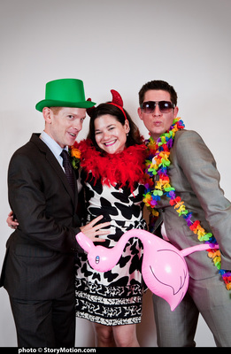 Rob with Jessica Lazar and her friend Daniel Gatewood