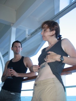 It stung me right here