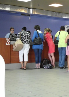 Pam & Emlyn's legs checking in