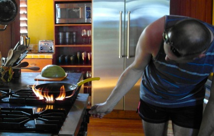 Jamie sets the house ablaze