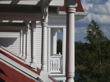 Across the balconies