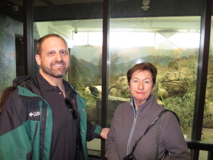 Bill & Mavis in the panda house
