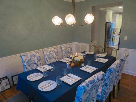 A beautifully set table