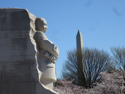 Dr. Martin Luther King surveys the land