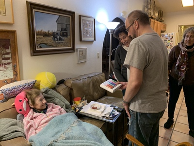 Pam & Karen arrive, Dec 15