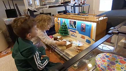 Kids reaction to the Barbie House