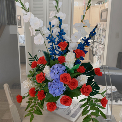 Red White and Blue Arrangement